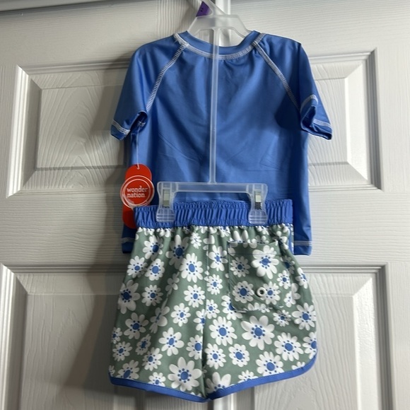 New Two Piece Baby Girls Swimsuit Set 12 Months - Picture 3 of 4